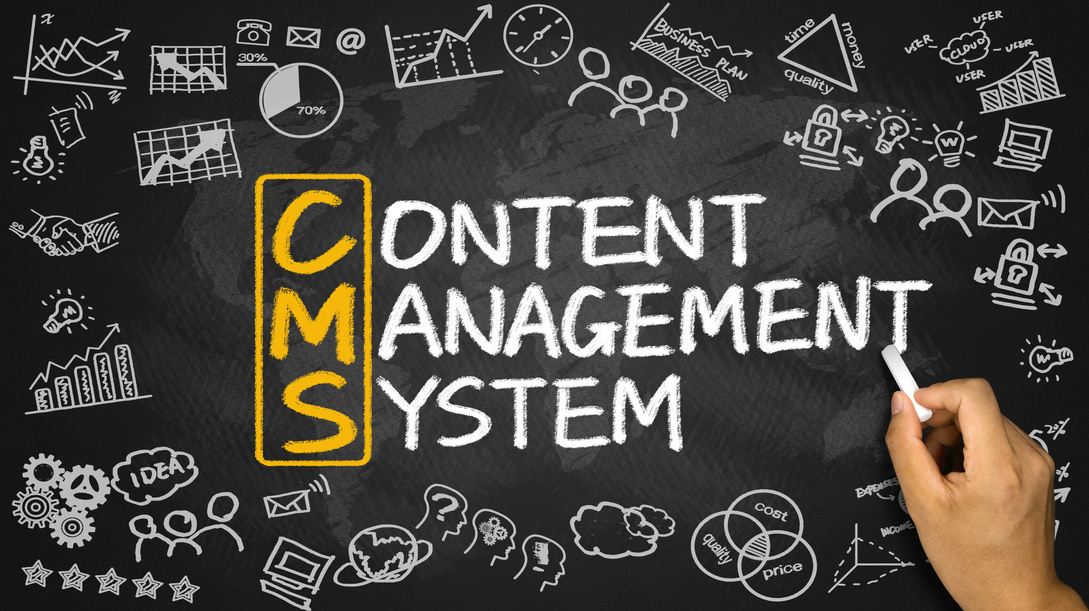 CMS concept: content management system